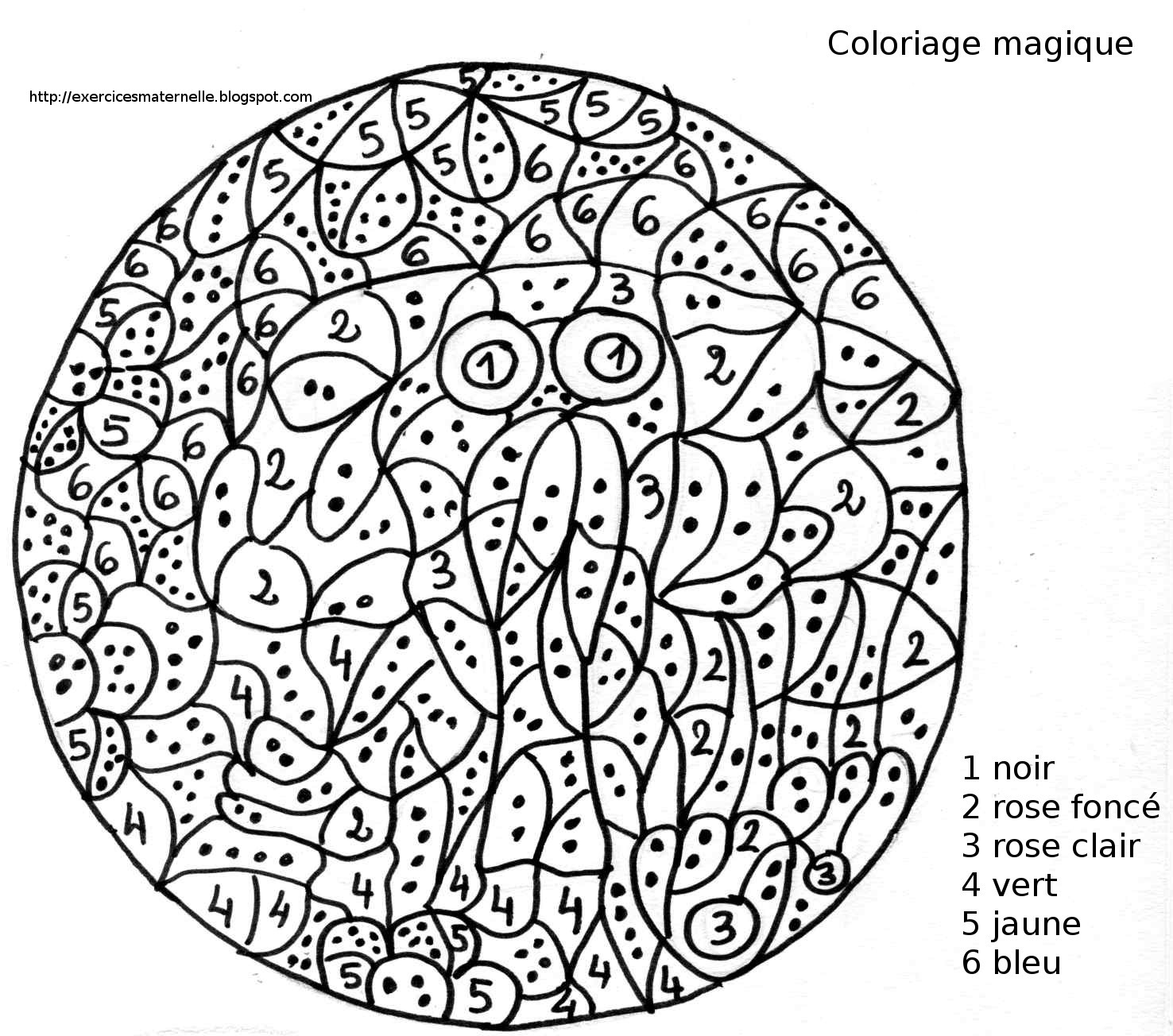 Dessin à colorier: Coloriage par numéros (Coloriage numéroté) #125555 - Coloriages à Imprimer Gratuits
