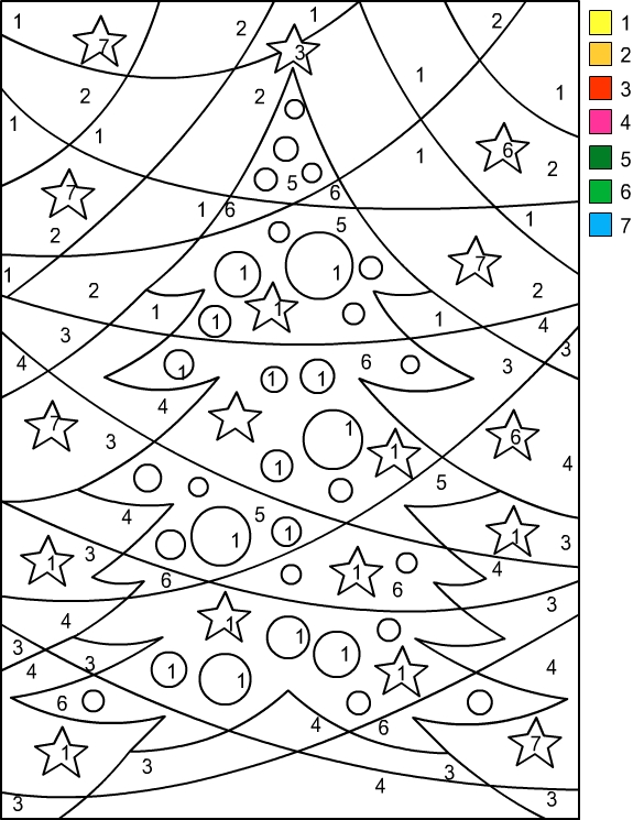 Dessin à colorier: Coloriage par numéros (Coloriage numéroté) #125567 - Coloriages à Imprimer Gratuits