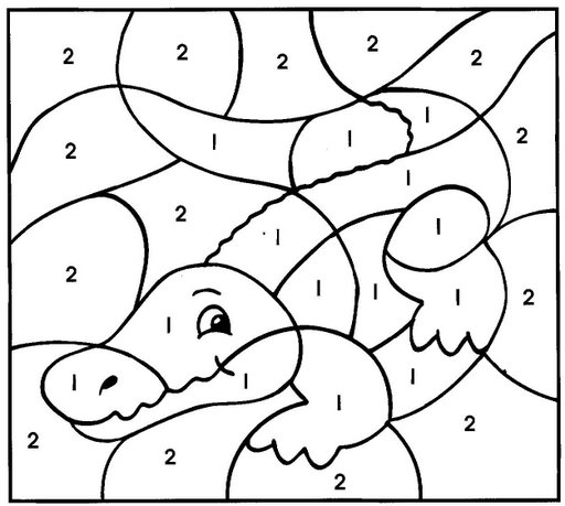 Dessin à colorier: Coloriage par numéros (Coloriage numéroté) #125588 - Coloriages à Imprimer Gratuits