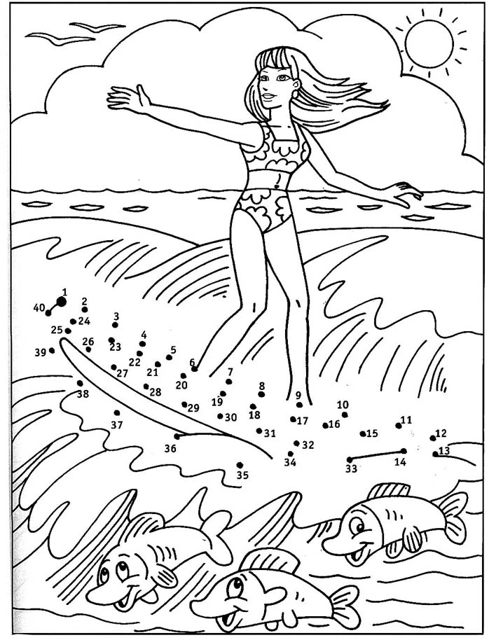 Coloriage gratuit Coloriage point à point #125888 de la collection Coloriage numéroté à imprimer
