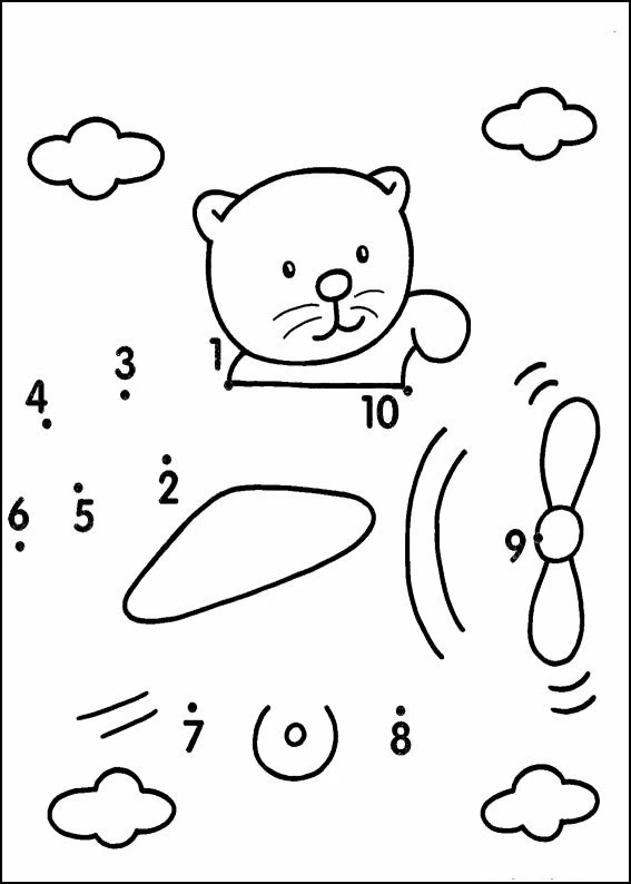 Coloriage à imprimer Coloriage point à point #125936 de la série Coloriage numéroté, gratuit pour enfants et adultes