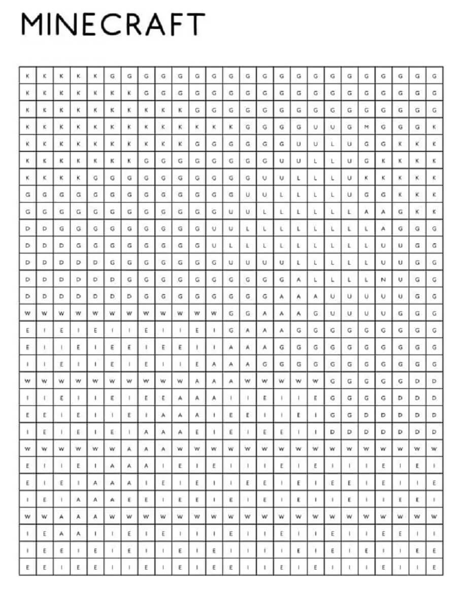 Dessin à colorier: Minecraft Coloriage par Numéro (Coloriage numéroté) #177926 - Coloriages à Imprimer Gratuits
