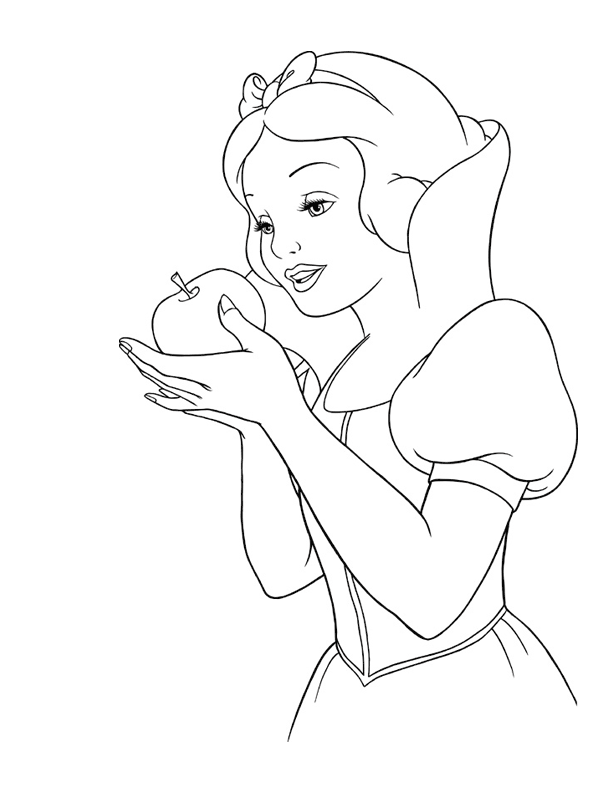 Coloriage gratuit Blanche Neige et les Sept Nains #133849 de la collection Contes et Histoires à imprimer