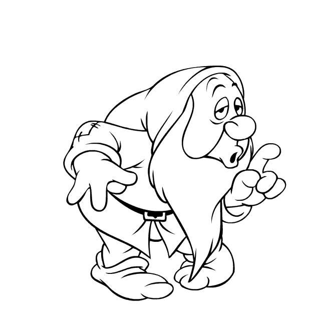 Dessin à colorier: Blanche Neige et les Sept Nains (Contes et Histoires) #133876 - Coloriages à Imprimer Gratuits