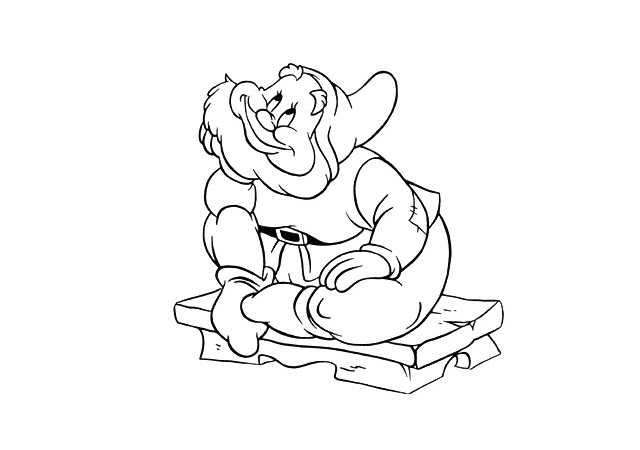 Coloriage gratuit Blanche Neige et les Sept Nains #133913 de la collection Contes et Histoires à imprimer