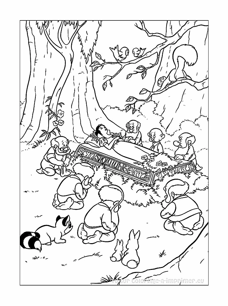 Coloriage gratuit Blanche Neige et les Sept Nains #133927 de la collection Contes et Histoires à imprimer Coloriage gratuit Blanche Neige et les Sept Nains #133927 de la collection Contes et Histoires à imprimer