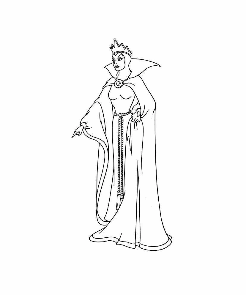 Coloriage gratuit Blanche Neige et les Sept Nains #133938 de la collection Contes et Histoires à imprimer