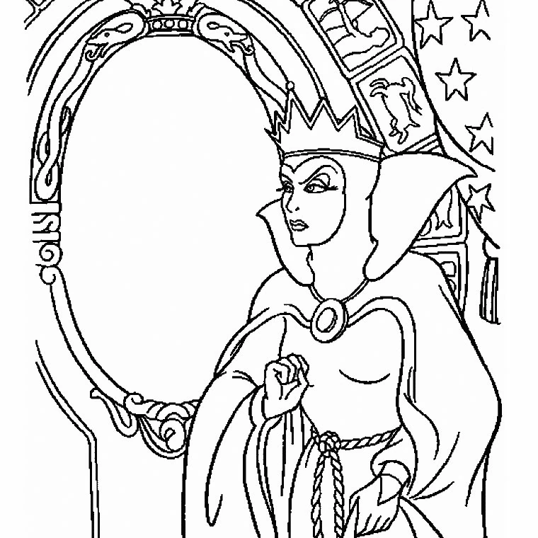 Dessin Blanche Neige et les Sept Nains #133939 à colorier de la série Contes et Histoires, gratuit à télécharger et imprimer