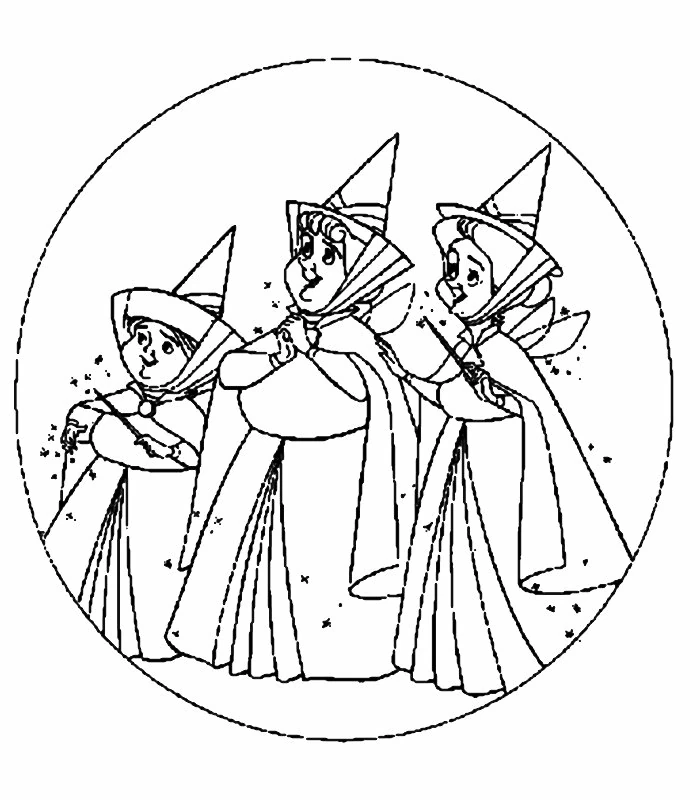 Dessin La Belle au bois dormant #130753 à colorier de la série Contes et Histoires, gratuit à télécharger et imprimer