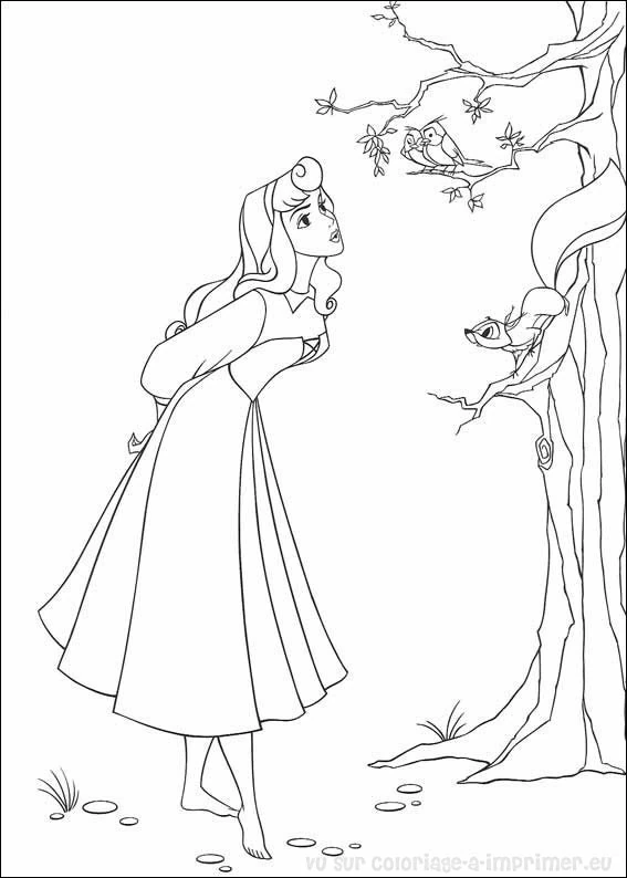 Coloriage gratuit pour enfants et adultes La Belle au bois dormant #130756, collection Contes et Histoires