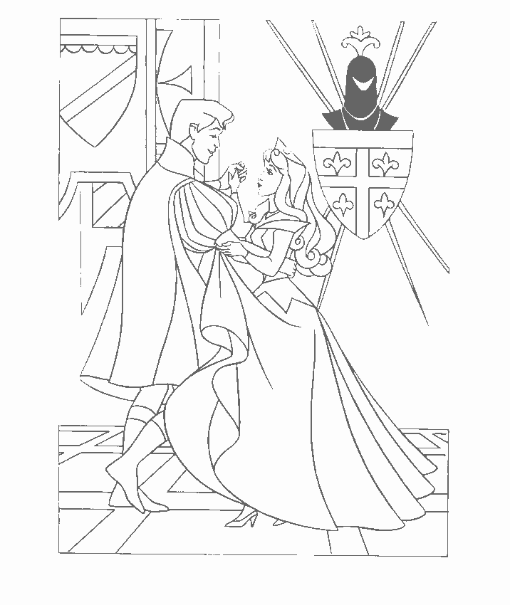 Coloriage à imprimer La Belle au bois dormant #130826 de la série Contes et Histoires, gratuit pour enfants et adultes