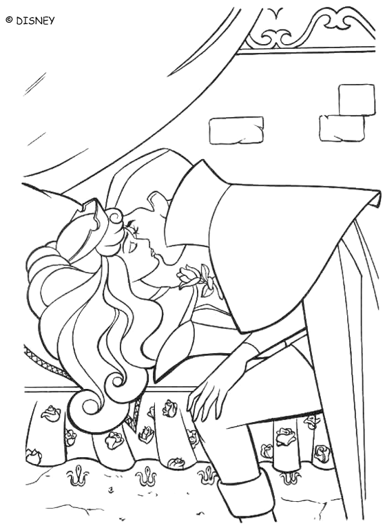 Coloriage à imprimer La Belle au bois dormant #130830 de la série Contes et Histoires, gratuit pour enfants et adultes