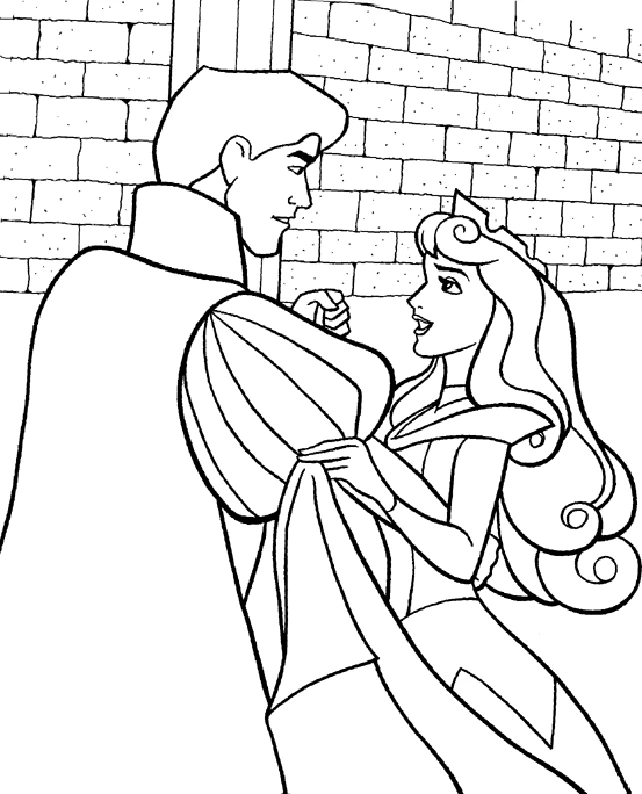 Coloriage gratuit La Belle au bois dormant #130844 de la collection Contes et Histoires à imprimer