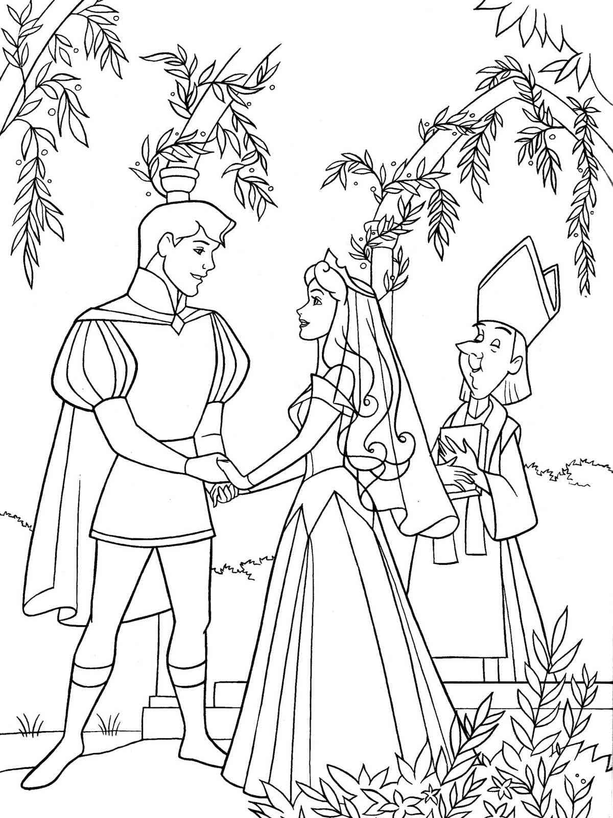 Page de coloriage La Belle au bois dormant #208959, collection Contes et Histoires, à imprimer et colorier