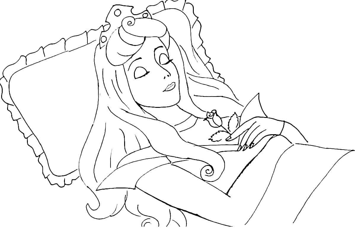 Coloriage La Belle au bois dormant #208961 à imprimer gratuitement, extrait de la collection Contes et Histoires Coloriage La Belle au bois dormant #208961 à imprimer gratuitement, extrait de la collection Contes et Histoires