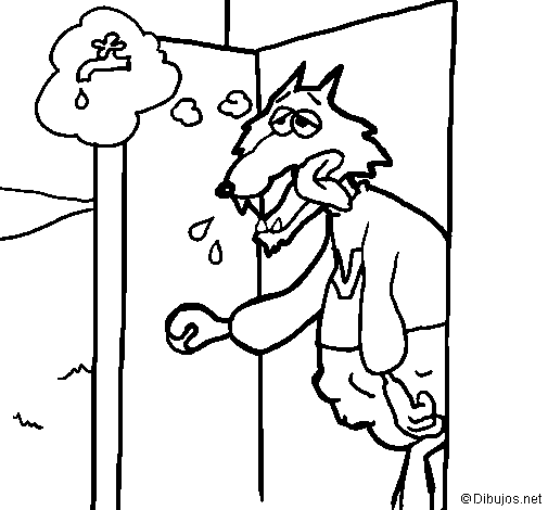 Illustration au trait Le Petit Chaperon rouge #49221 de la collection Contes et Histoires à colorier gratuitement