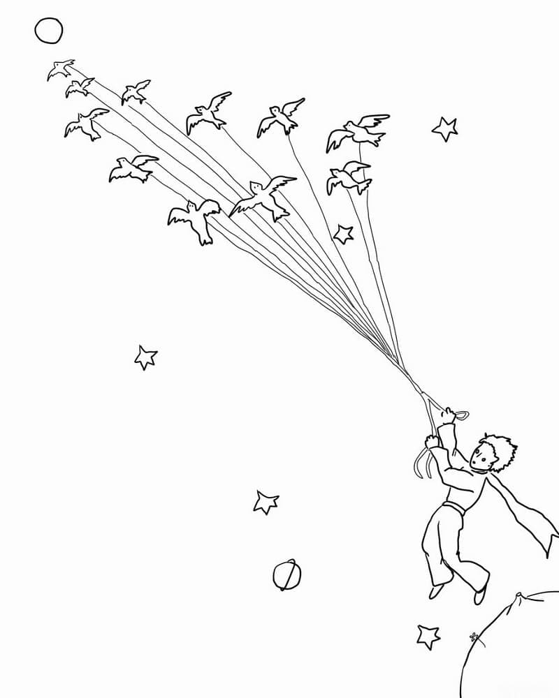 Dessin à colorier: Le Petit Prince (Contes et Histoires) #182684 - Coloriages à Imprimer Gratuits