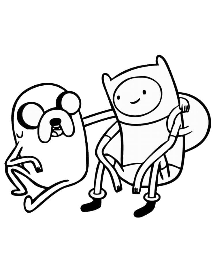 Coloriage gratuit Adventure Time #206897 de la collection Dessins animés et séries animées à imprimer