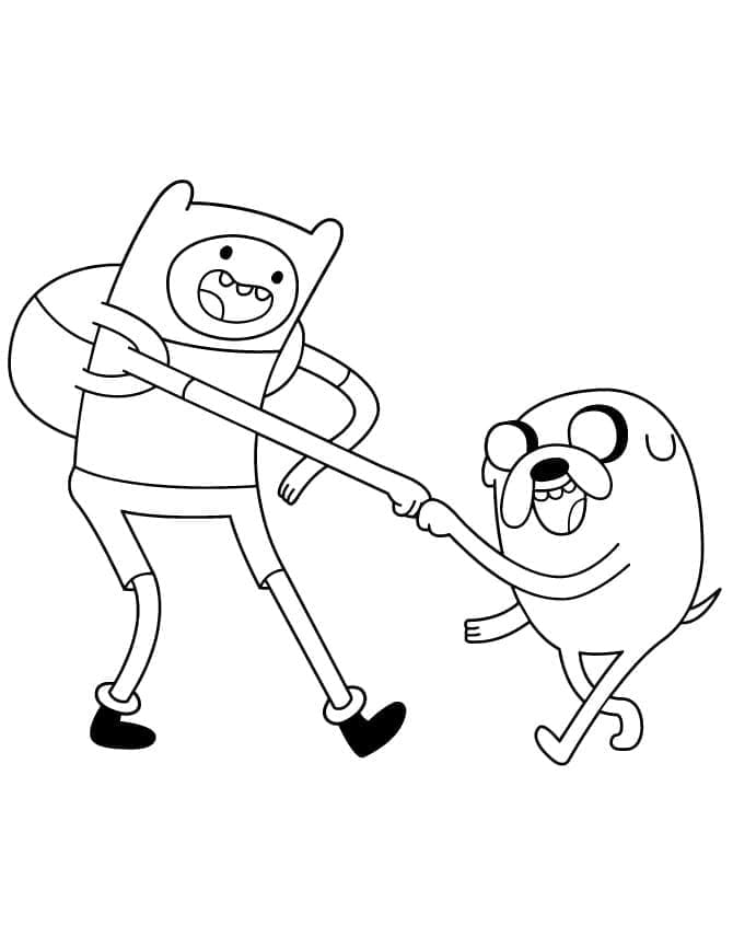 Coloriage gratuit Adventure Time #206911 de la collection Dessins animés et séries animées à imprimer