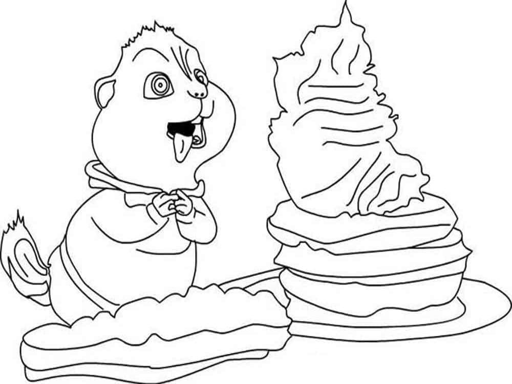Illustration au trait Alvin et les Chipmunks #203436 de la collection Dessins animés et séries animées à colorier gratuitement