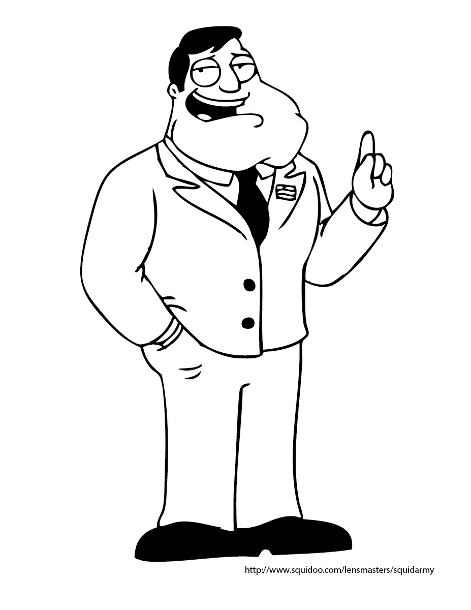 Joli coloriage American Dad! #50893 de la collection Dessins animés et séries animées, prêt à imprimer pour petits et grands