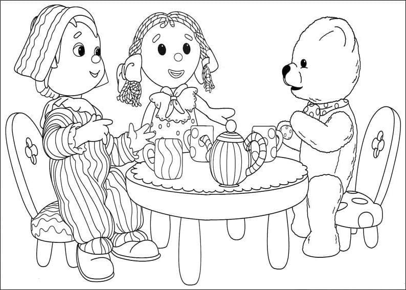 Dessin à colorier: Andy Pandy (Dessins animés et séries animées) #209654 - Coloriages à Imprimer Gratuits