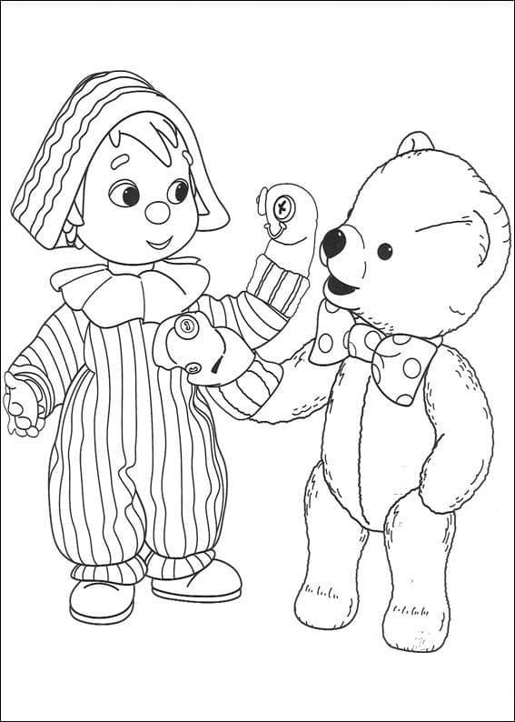 Page de coloriage Andy Pandy #209666, collection Dessins animés et séries animées, à imprimer et colorier