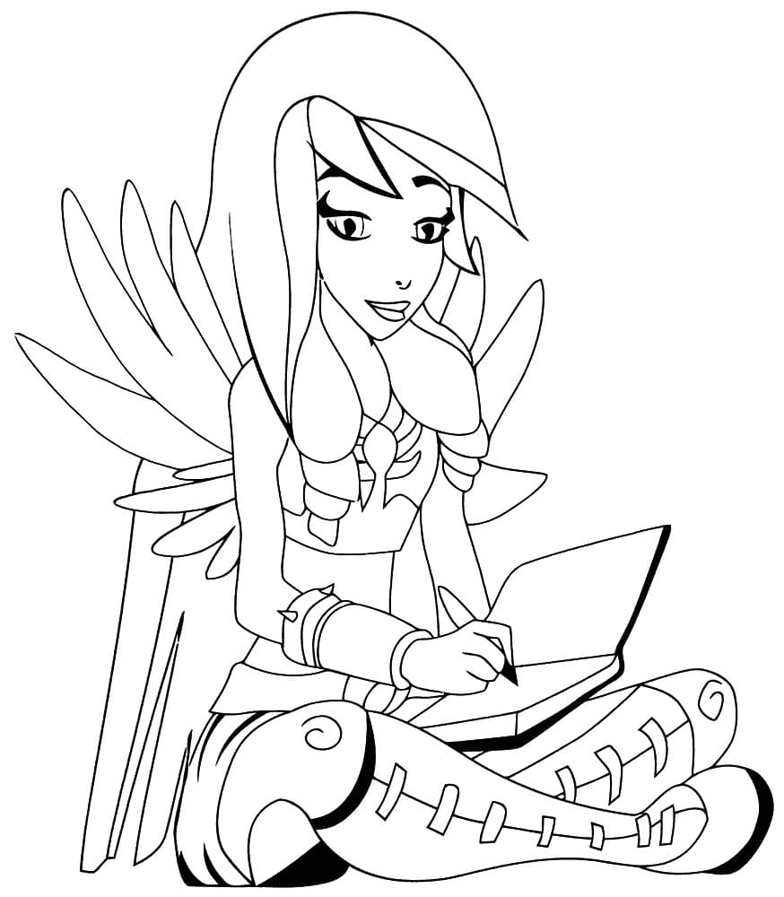 Coloriage gratuit Angels Friends #198239 de la collection Dessins animés et séries animées à imprimer