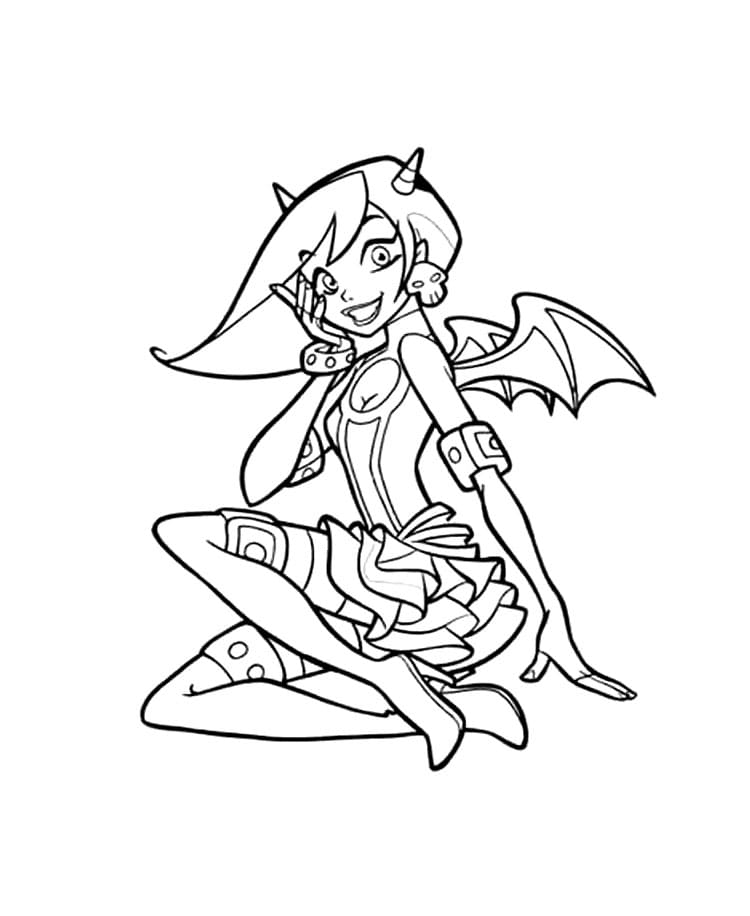 Coloriage gratuit Angels Friends #198244 de la collection Dessins animés et séries animées à imprimer