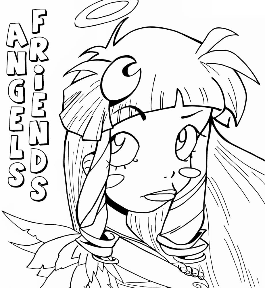 Coloriage gratuit Angels Friends #198251 de la collection Dessins animés et séries animées à imprimer