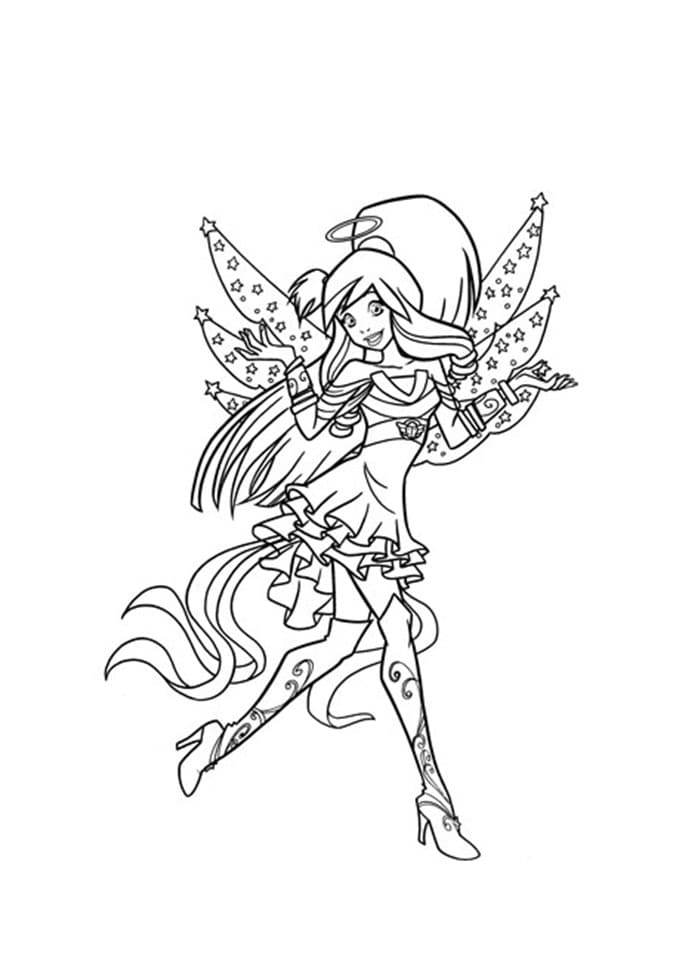 Coloriage gratuit Angels Friends #198257 de la collection Dessins animés et séries animées à imprimer