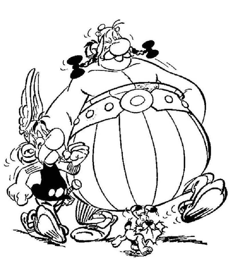 Coloriage à imprimer Asterix et Obelix #24373 de la série Dessins animés et séries animées, gratuit pour enfants et adultes