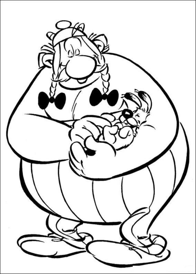 Dessin à colorier: Asterix et Obelix (Dessins animés et séries animées) #24383 - Coloriages à Imprimer Gratuits