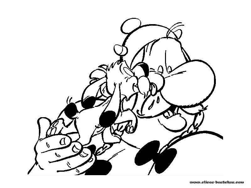 Dessin à colorier: Asterix et Obelix (Dessins animés et séries animées) #24414 - Coloriages à Imprimer Gratuits