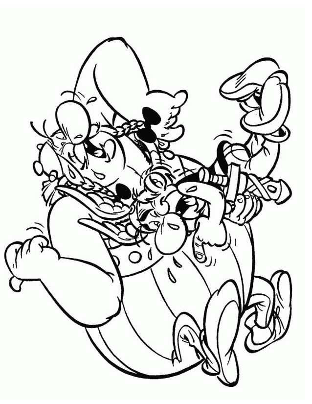 Dessin à colorier: Asterix et Obelix (Dessins animés et séries animées) #24417 - Coloriages à Imprimer Gratuits