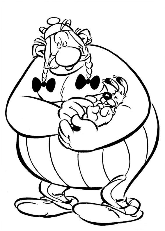Dessin à colorier: Asterix et Obelix (Dessins animés et séries animées) #24428 - Coloriages à Imprimer Gratuits