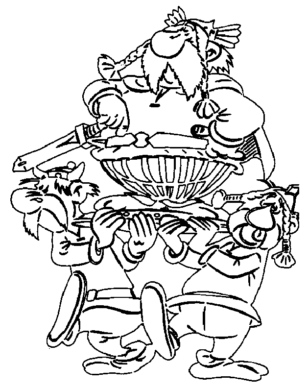 Dessin à colorier: Asterix et Obelix (Dessins animés et séries animées) #24429 - Coloriages à Imprimer Gratuits