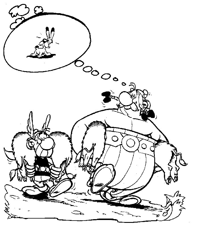 Dessin à colorier: Asterix et Obelix (Dessins animés et séries animées) #24454 - Coloriages à Imprimer Gratuits