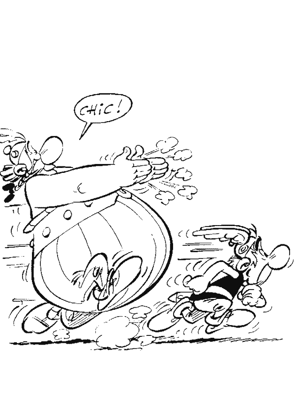 Dessin à colorier: Asterix et Obelix (Dessins animés et séries animées) #24456 - Coloriages à Imprimer Gratuits