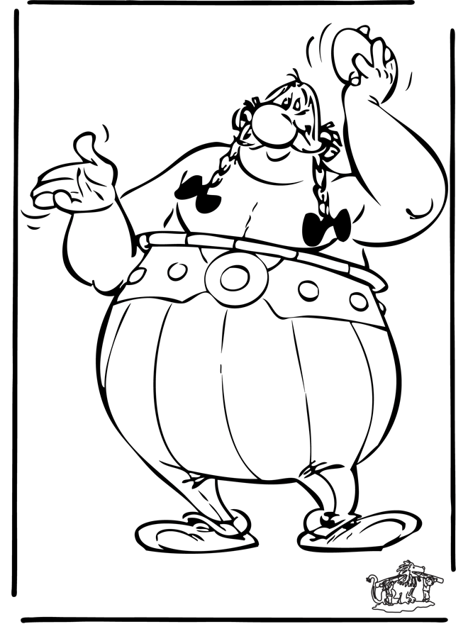 Dessin à colorier: Asterix et Obelix (Dessins animés et séries animées) #24461 - Coloriages à Imprimer Gratuits