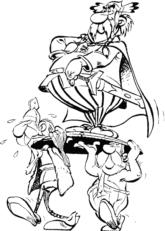 Dessin à colorier: Asterix et Obelix (Dessins animés et séries animées) #24475 - Coloriages à Imprimer Gratuits