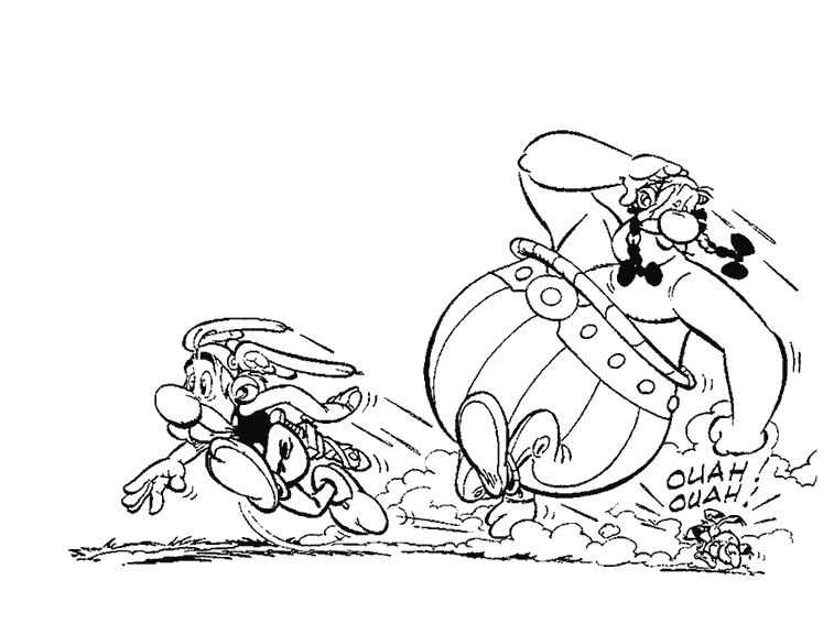 Dessin à colorier: Asterix et Obelix (Dessins animés et séries animées) #24482 - Coloriages à Imprimer Gratuits
