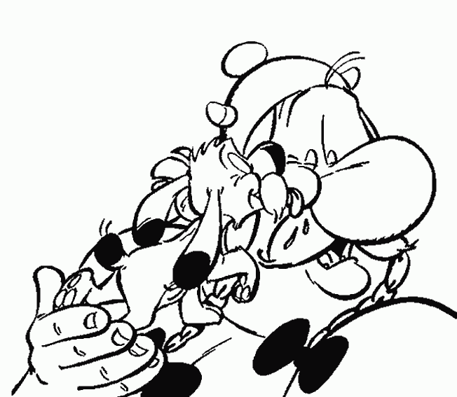Dessin à colorier: Asterix et Obelix (Dessins animés et séries animées) #24489 - Coloriages à Imprimer Gratuits