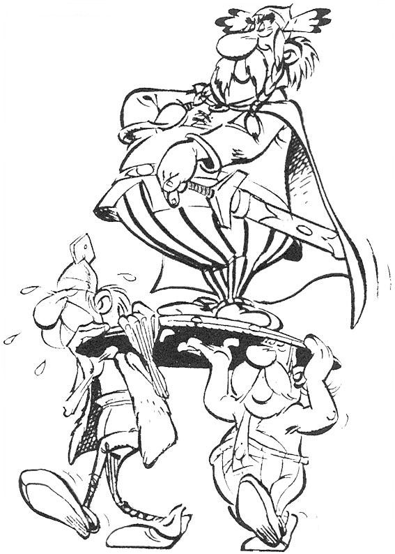 Dessin à colorier: Asterix et Obelix (Dessins animés et séries animées) #24490 - Coloriages à Imprimer Gratuits