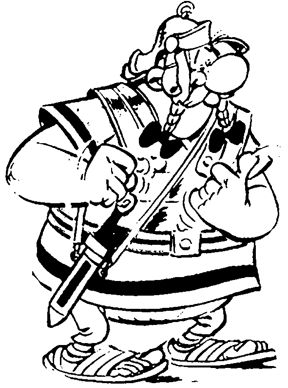 Dessin à colorier: Asterix et Obelix (Dessins animés et séries animées) #24537 - Coloriages à Imprimer Gratuits