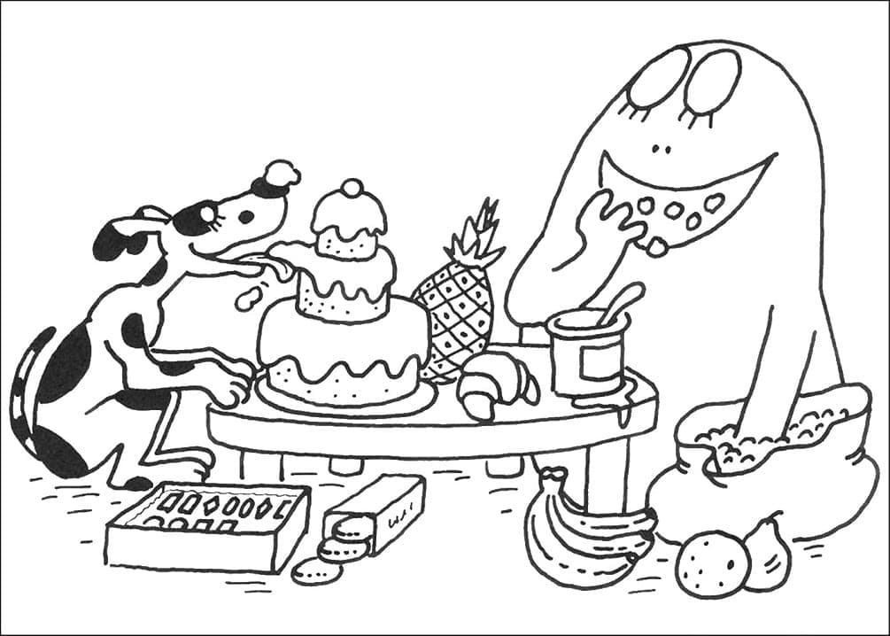 Page de coloriage Barbapapa #184626, collection Dessins animés et séries animées, à imprimer et colorier