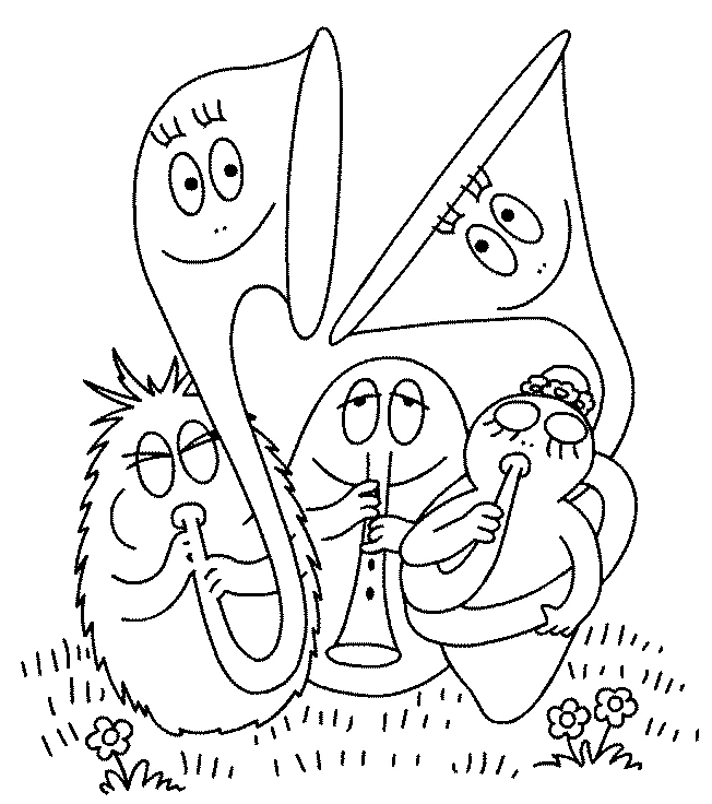 Coloriage gratuit pour enfants et adultes Barbapapa #36430, collection Dessins animés et séries animées