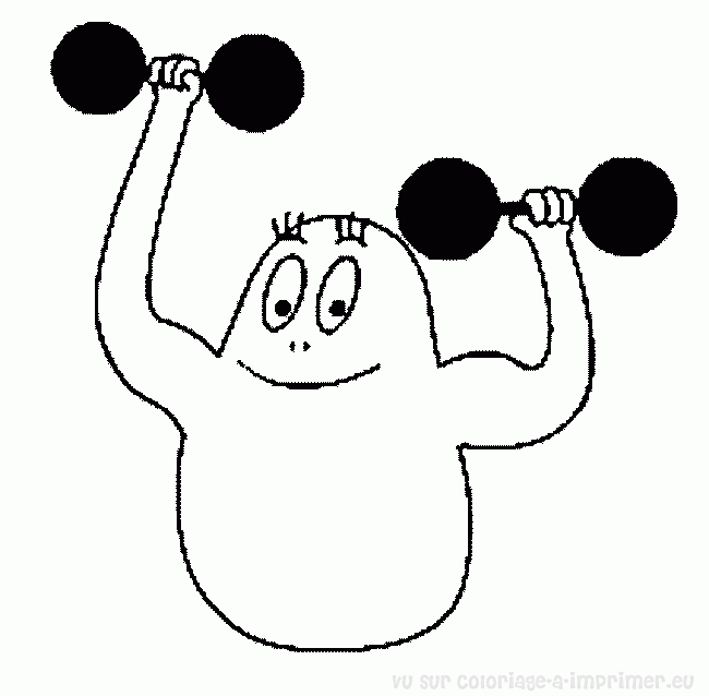 Coloriage Barbapapa #36546 à imprimer gratuitement, extrait de la collection Dessins animés et séries animées