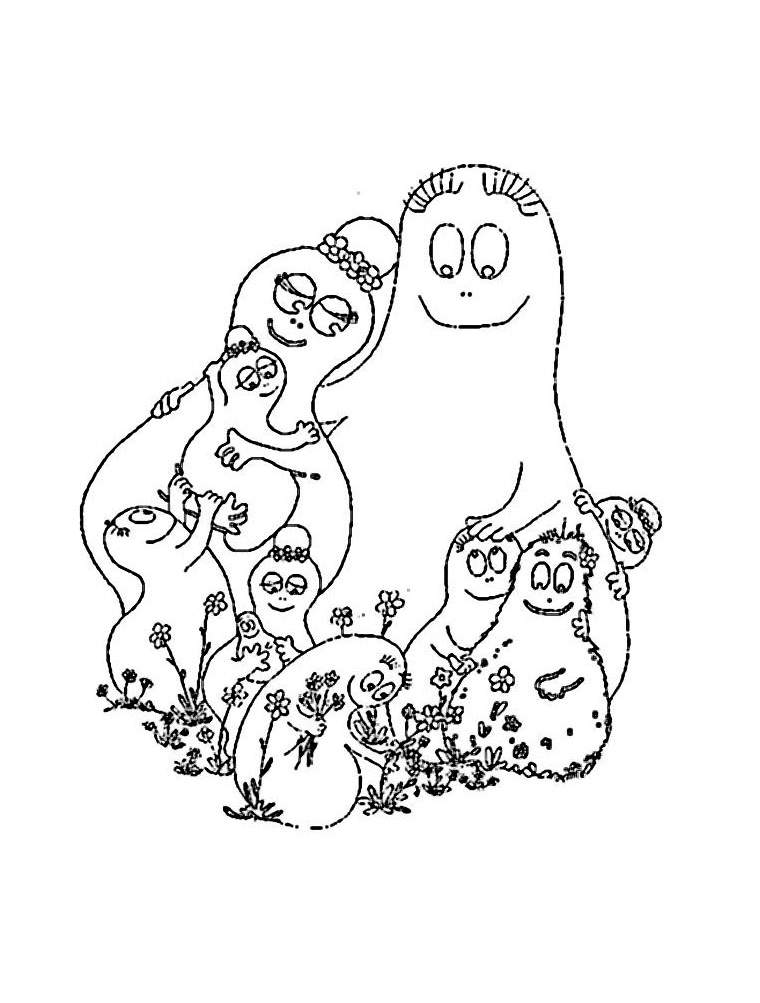 Coloriage à imprimer Barbapapa #36605 de la série Dessins animés et séries animées, gratuit pour enfants et adultes