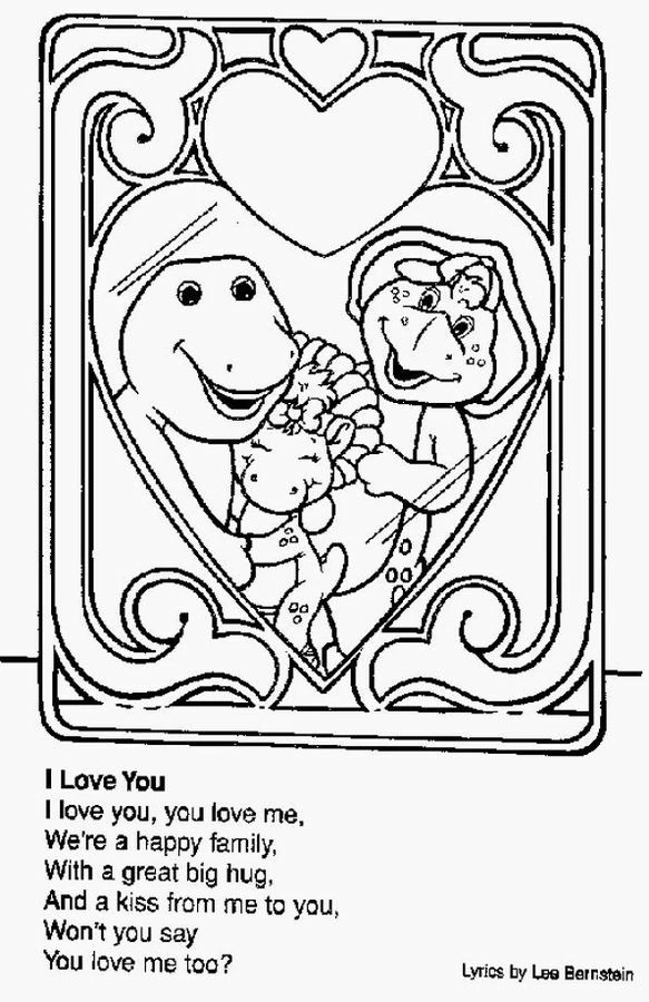 Coloriage imprimable Barney et ses amis #40947 de la collection Dessins animés et séries animées à colorier aux crayons